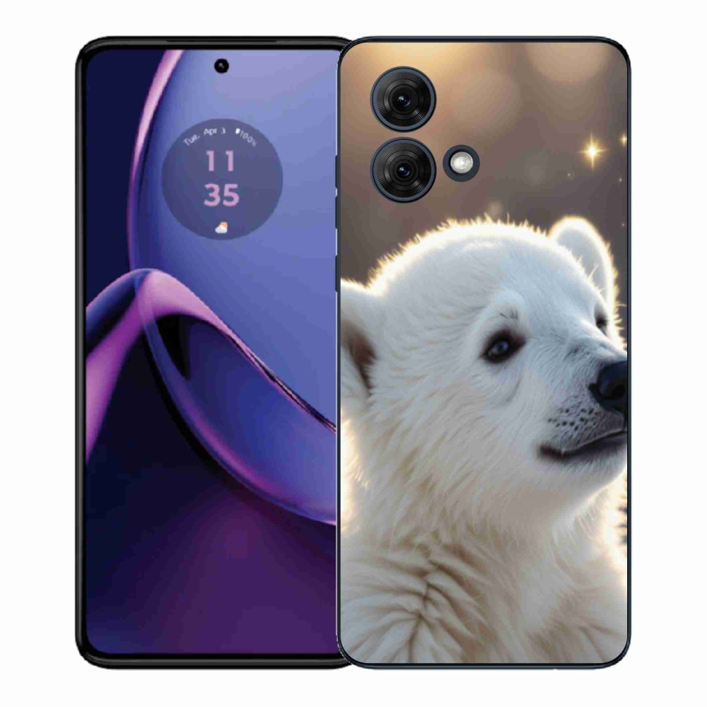 Gélový kryt mmCase na Motorola Moto G84 5G - ľadový medveď