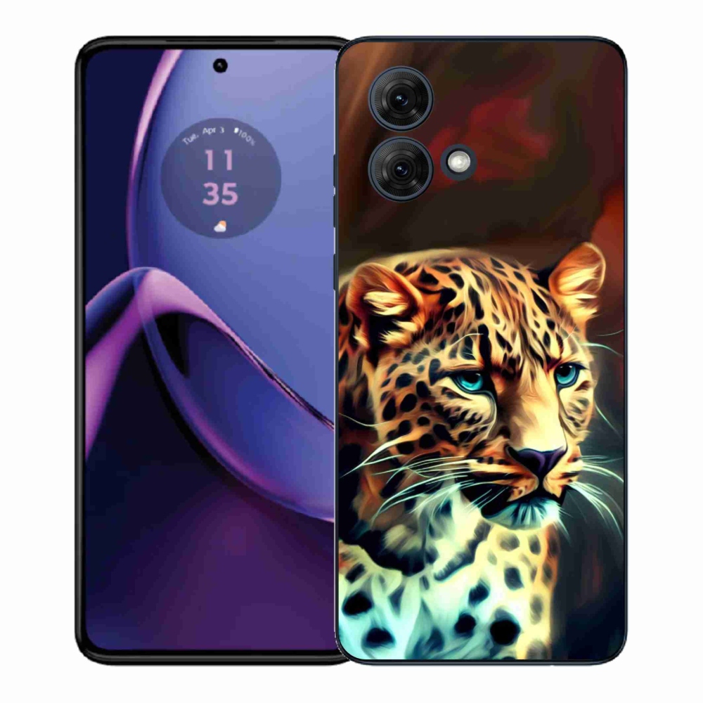 Gélový kryt mmCase na Motorola Moto G84 5G - leopard