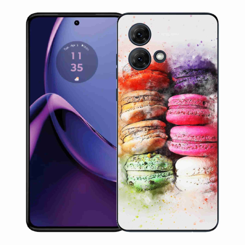 Gélový kryt mmCase na Motorola Moto G84 5G - makrónky