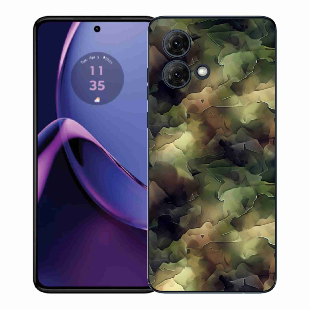 Gélový kryt mmCase na Motorola Moto G84 5G - maskáčový vzor 10