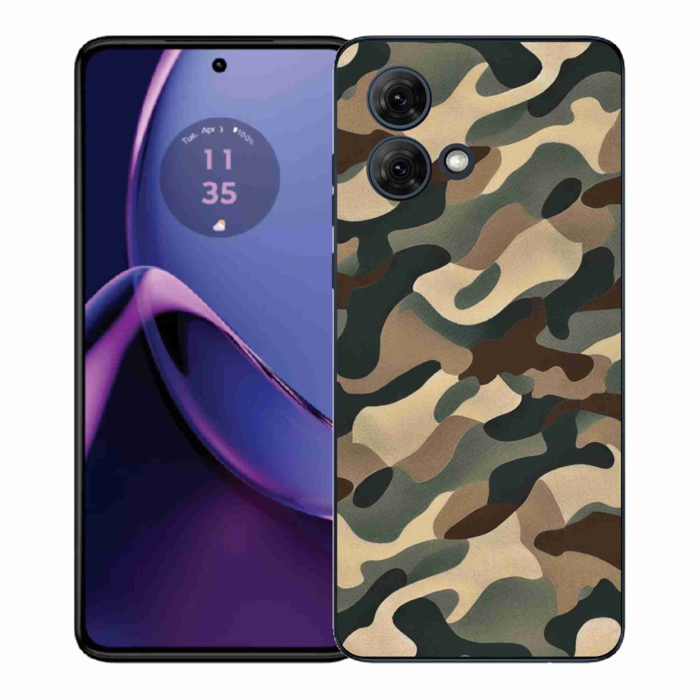 Gélový kryt mmCase na Motorola Moto G84 5G - maskáčový vzor 11
