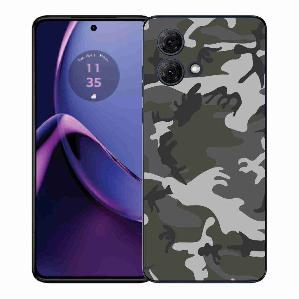 Gélový kryt mmCase na Motorola Moto G84 5G - maskáčový vzor