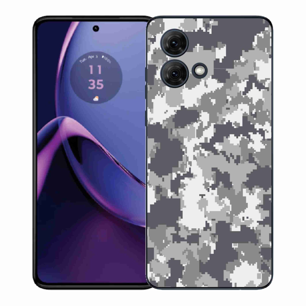 Gélový kryt mmCase na Motorola Moto G84 5G - maskáčový vzor 2