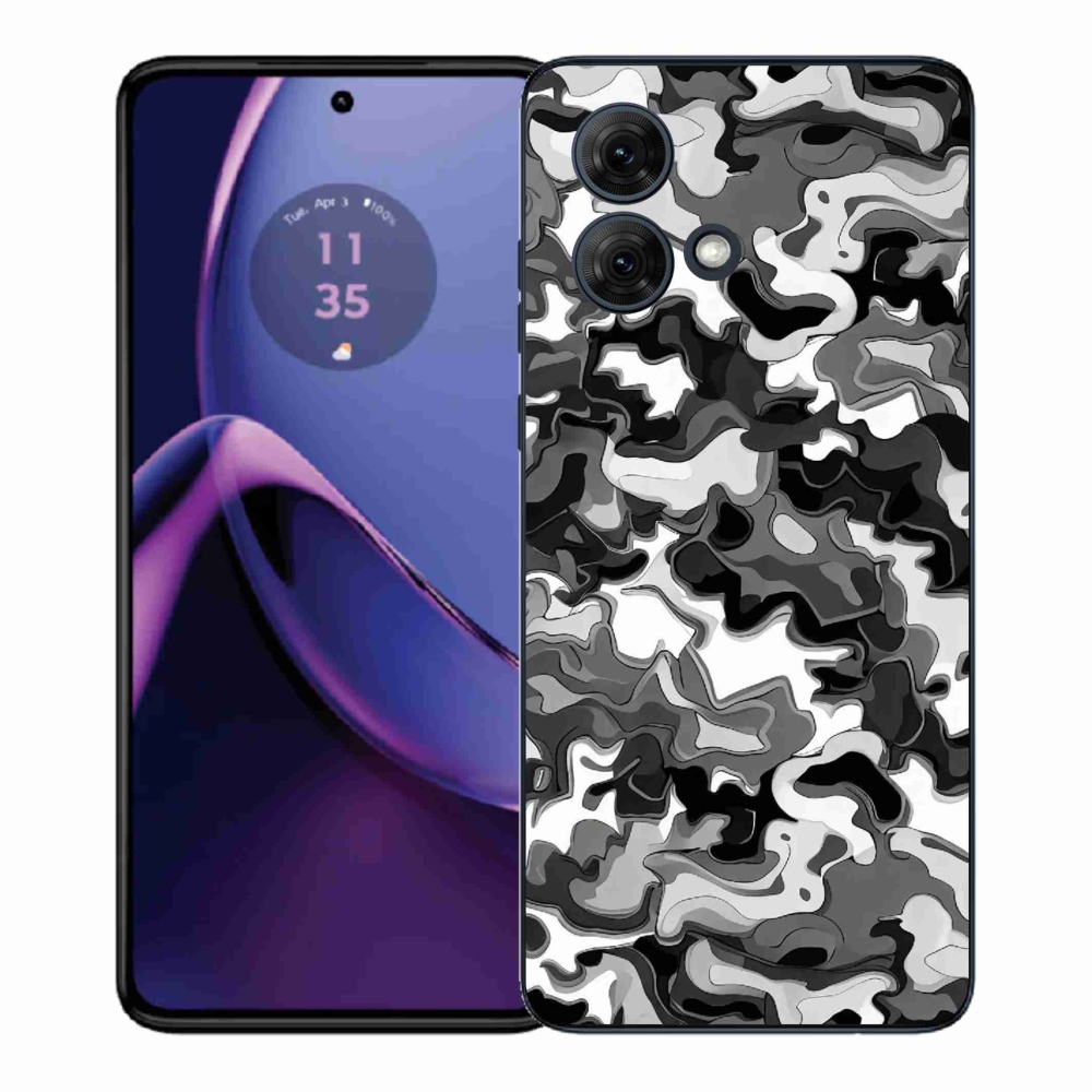 Gélový kryt mmCase na Motorola Moto G84 5G - maskáčový vzor 3