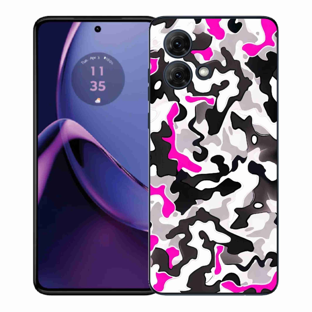 Gélový kryt mmCase na Motorola Moto G84 5G - maskáčový vzor 5