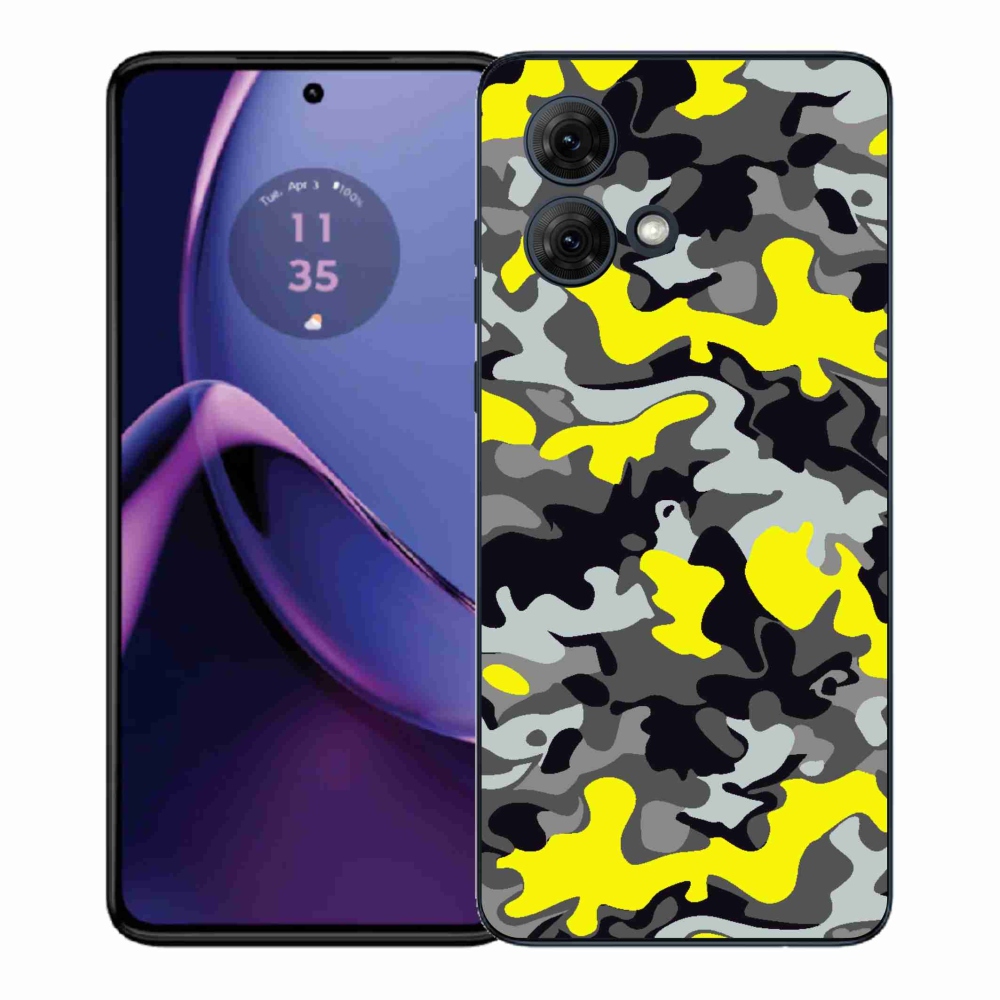 Gélový kryt mmCase na Motorola Moto G84 5G - maskáčový vzor 6