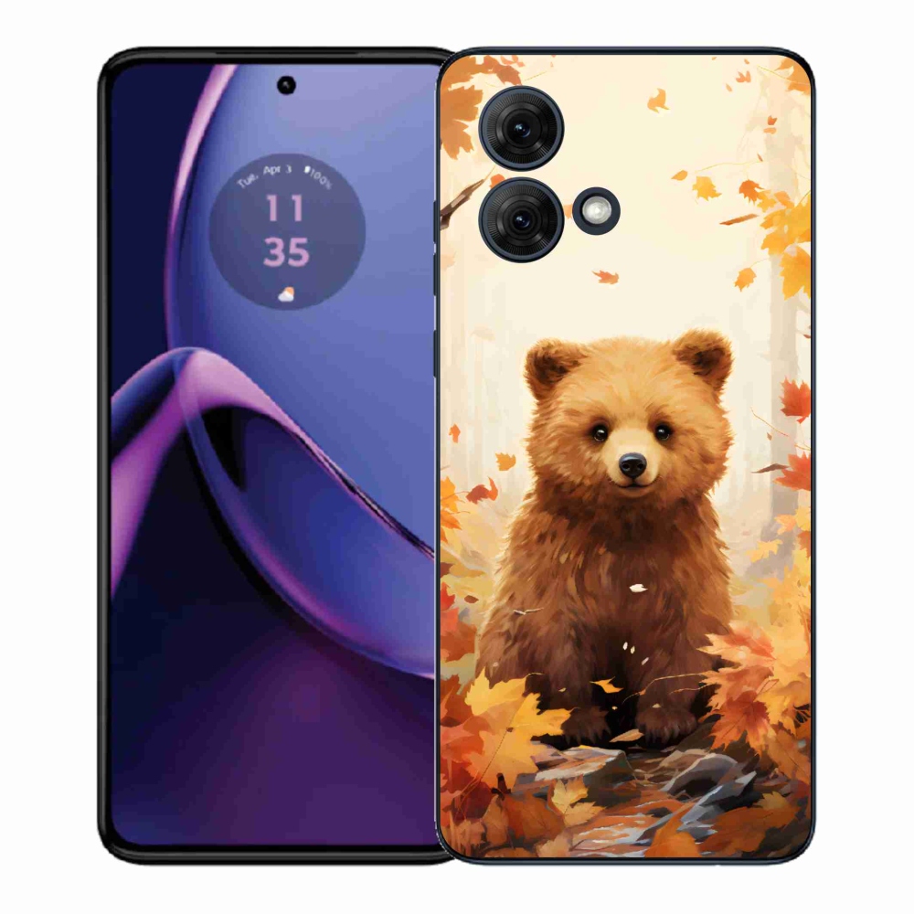 Gélový kryt mmCase na Motorola Moto G84 5G - medveď v lese