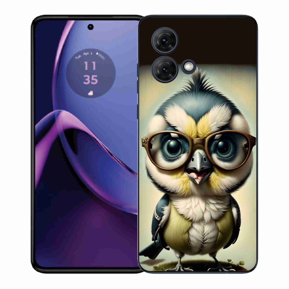 Gélový kryt mmCase na Motorola Moto G84 5G - mláďa s okuliarmi