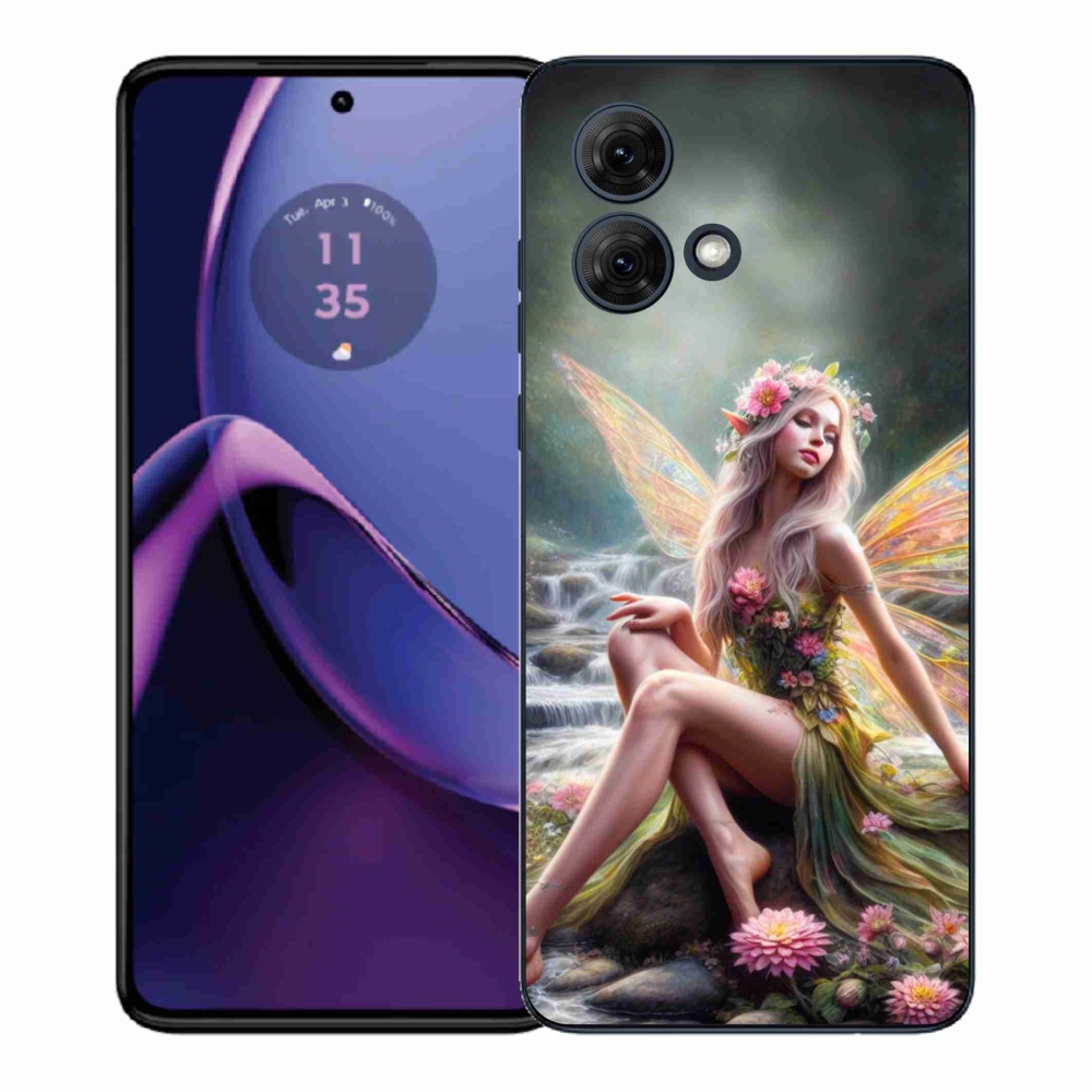 Gélový kryt mmCase na Motorola Moto G84 5G - motýlia žena 1