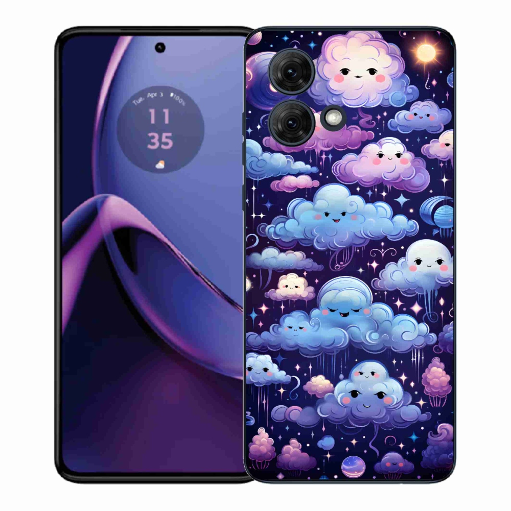 Gélový kryt mmCase na Motorola Moto G84 5G - mráčiky