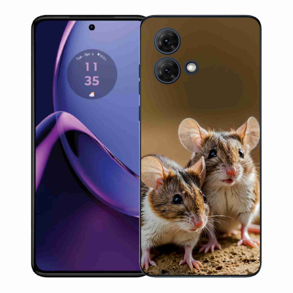 Gélový kryt mmCase na Motorola Moto G84 5G - myší duo