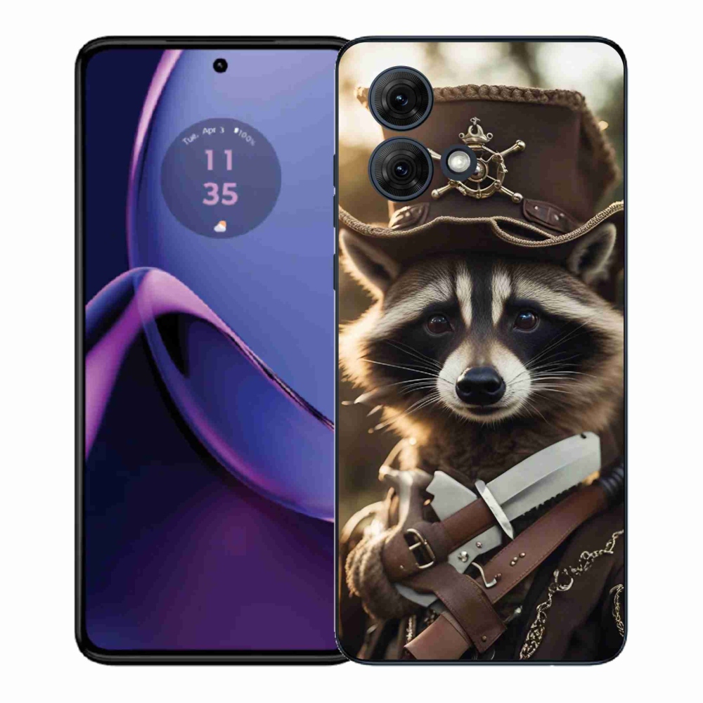 Gélový kryt mmCase na Motorola Moto G84 5G - mýval v uniforme