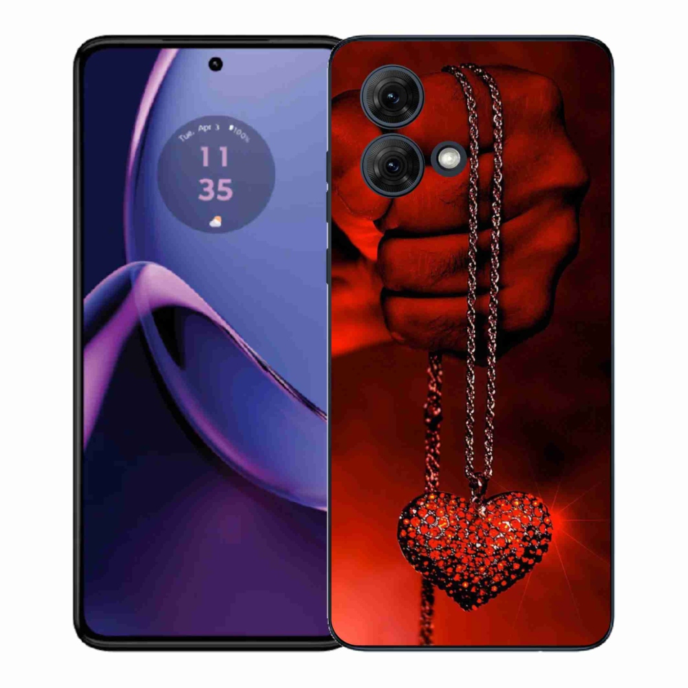 Gélový kryt mmCase na Motorola Moto G84 5G - náhrdelník