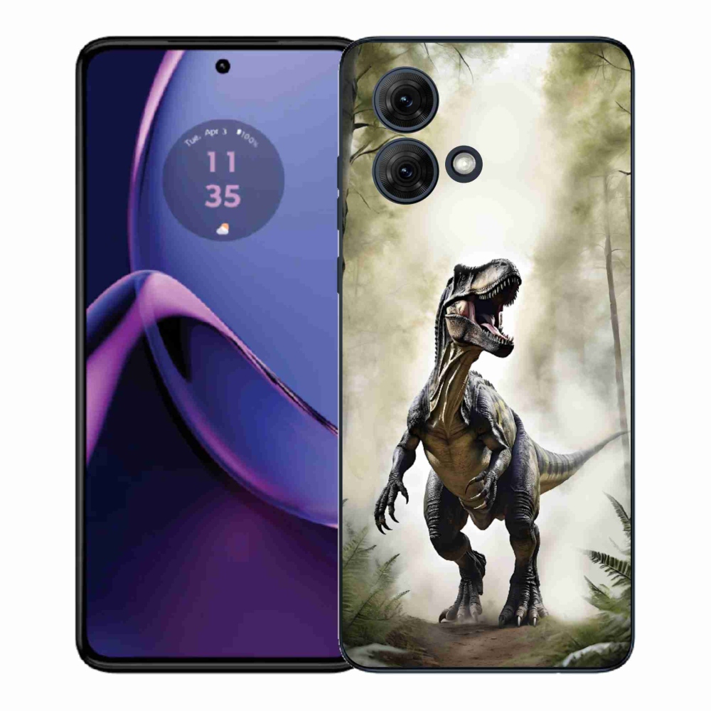 Gélový kryt mmCase na Motorola Moto G84 5G - naštvaný T-Rex