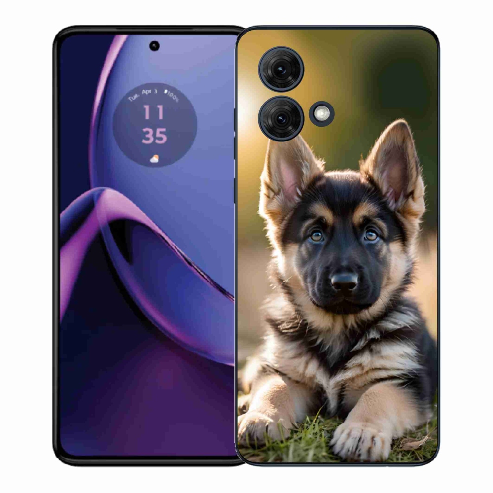 Gélový kryt mmCase na Motorola Moto G84 5G - nemecký ovčiak v prírode