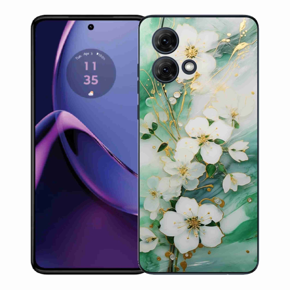Gélový kryt mmCase na Motorola Moto G84 5G - nežné kvety
