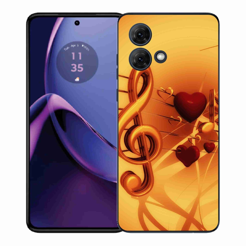 Gélový kryt mmCase na Motorola Moto G84 5G - noty