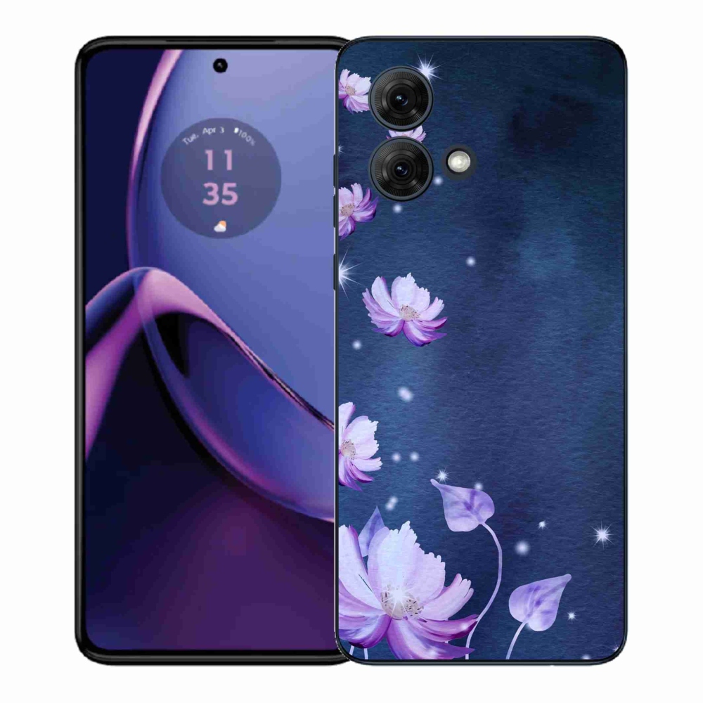 Gélový kryt mmCase na Motorola Moto G84 5G - padajúce kvety