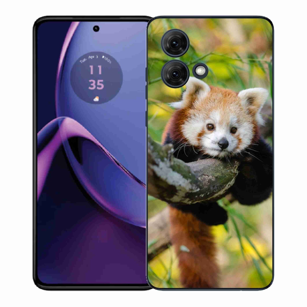 Gélový kryt mmCase na Motorola Moto G84 5G - panda červená