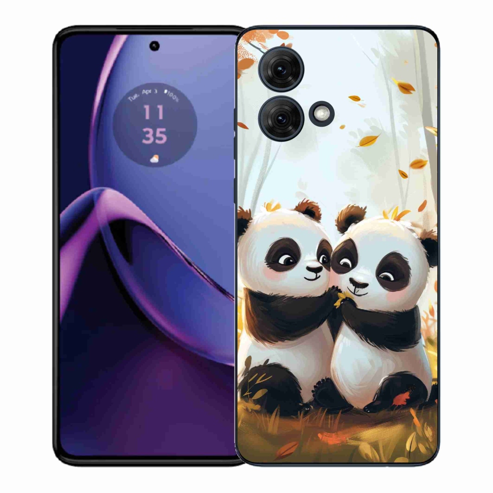 Gélový kryt mmCase na Motorola Moto G84 5G - pandy