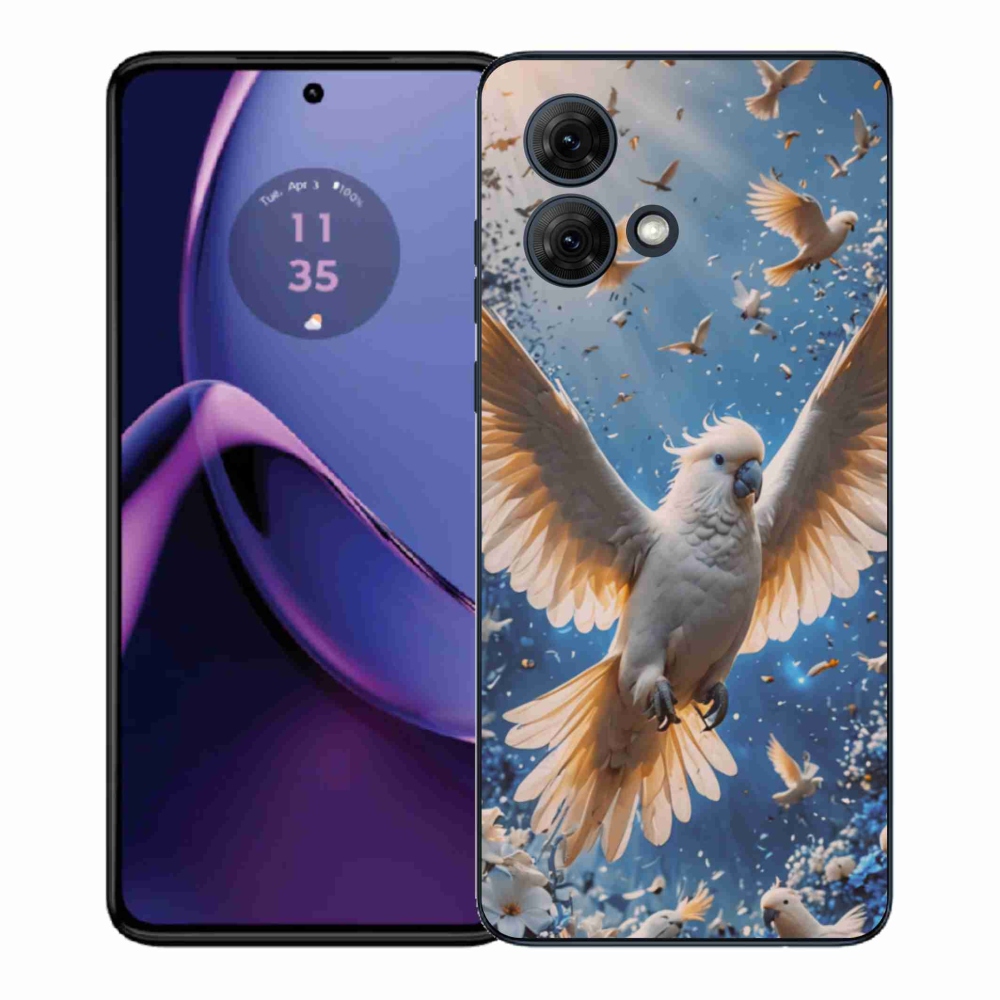 Gélový kryt mmCase na Motorola Moto G84 5G - papagáj kakadu