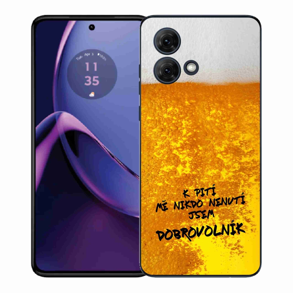 Gélový kryt mmCase na Motorola Moto G84 5G - pivný motív 4