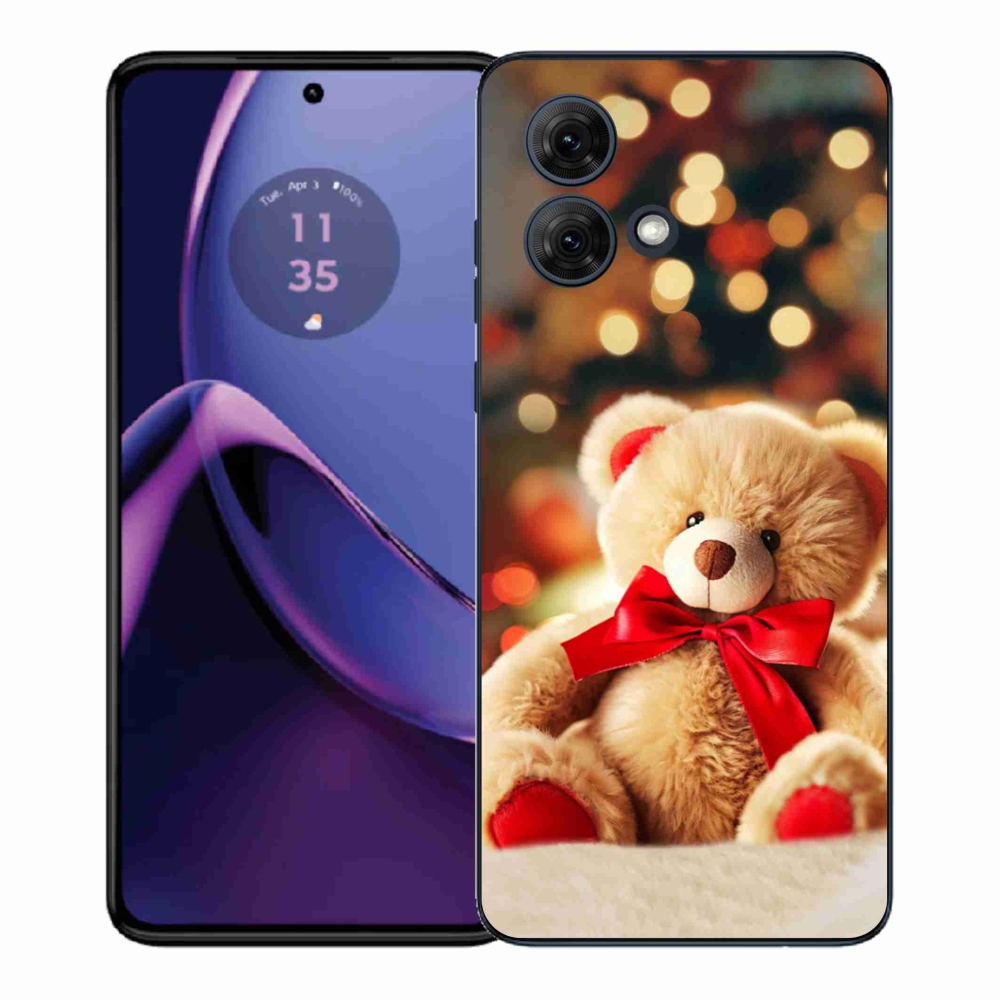 Gélový kryt mmCase na Motorola Moto G84 5G - plyšový medvedík