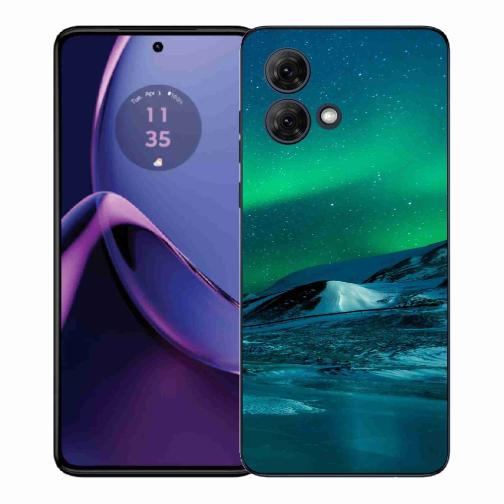 Gélový kryt mmCase na Motorola Moto G84 5G - polárna žiara