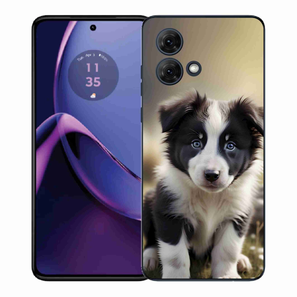 Gélový kryt mmCase na Motorola Moto G84 5G - roztomilá border kólia