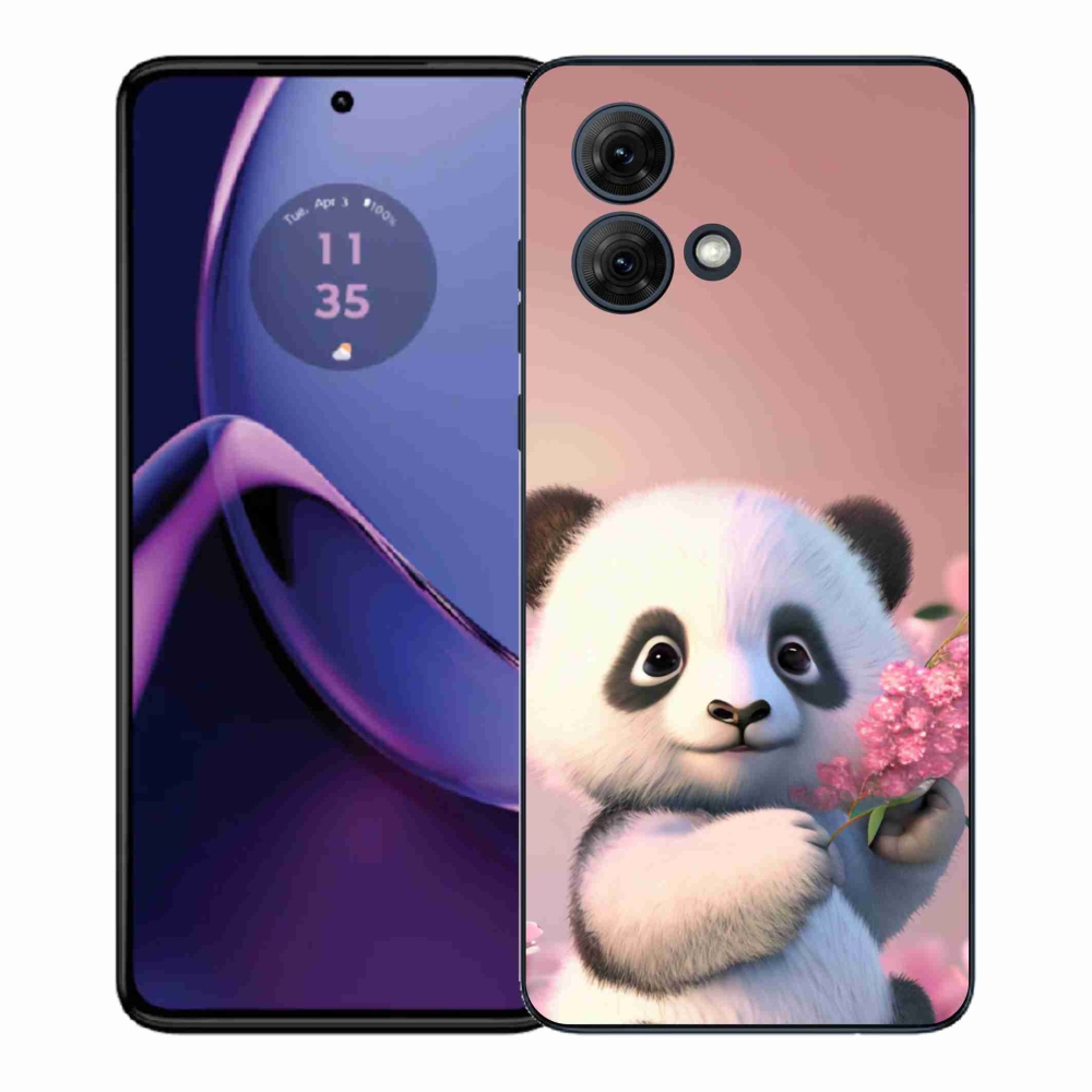 Gélový kryt mmCase na Motorola Moto G84 5G - roztomilá panda