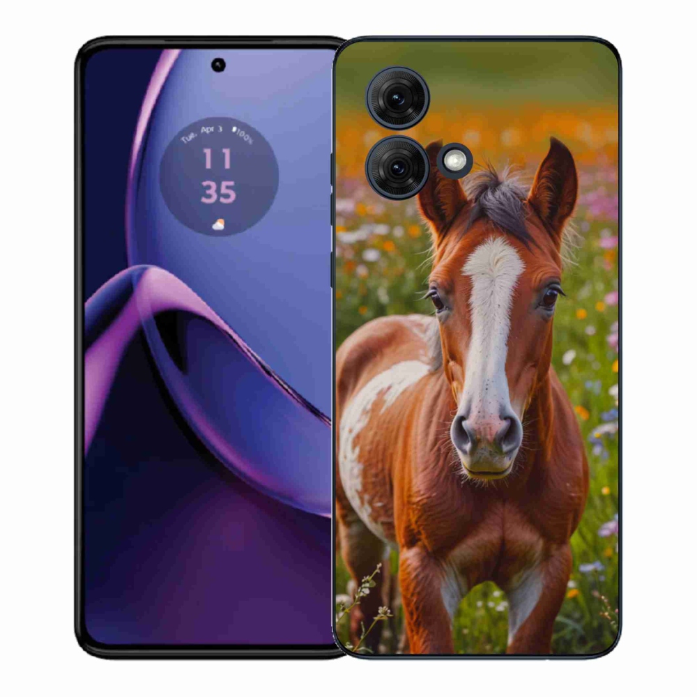 Gélový kryt mmCase na Motorola Moto G84 5G - roztomilé žriebä