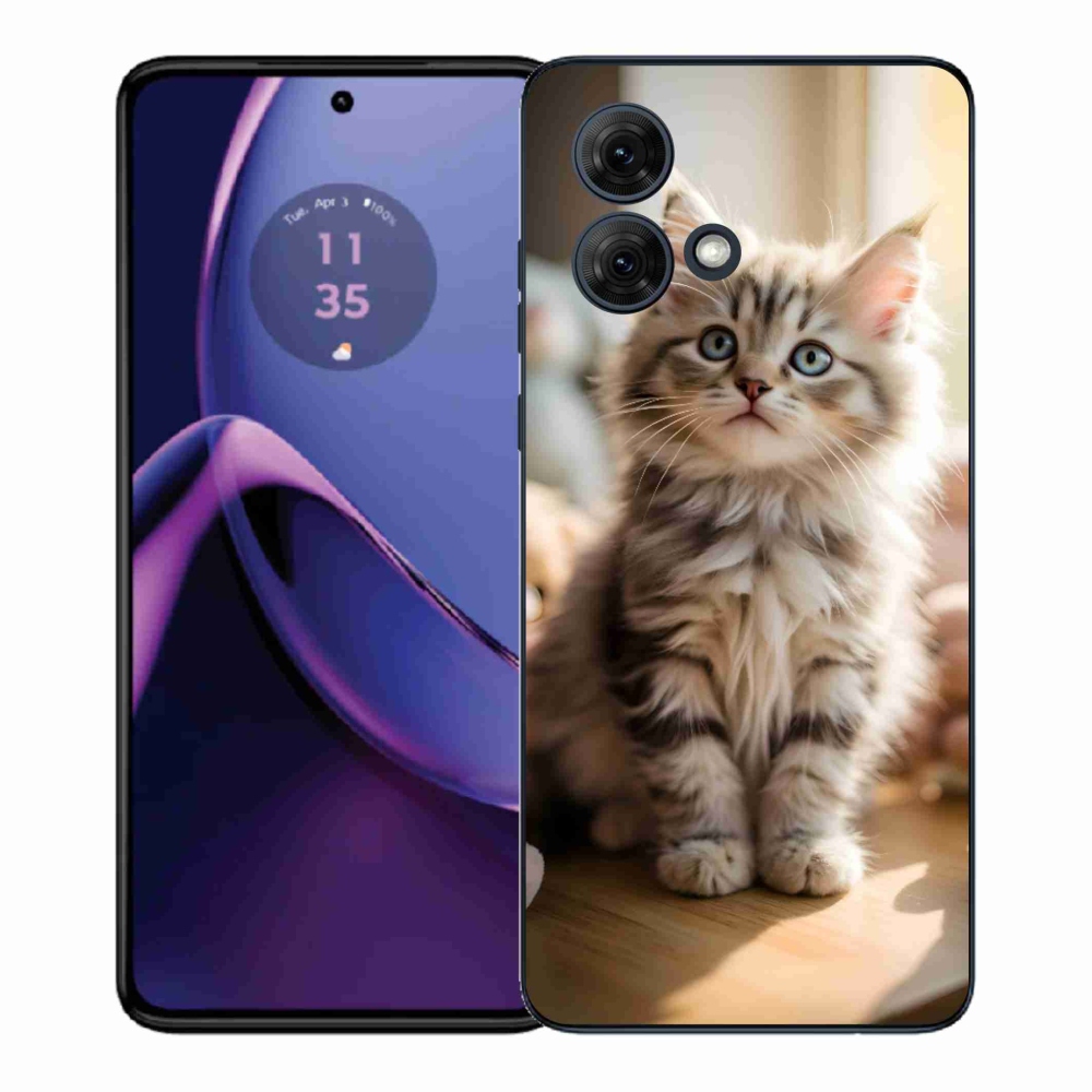 Gélový kryt mmCase na Motorola Moto G84 5G - roztomilé mačiatko 10