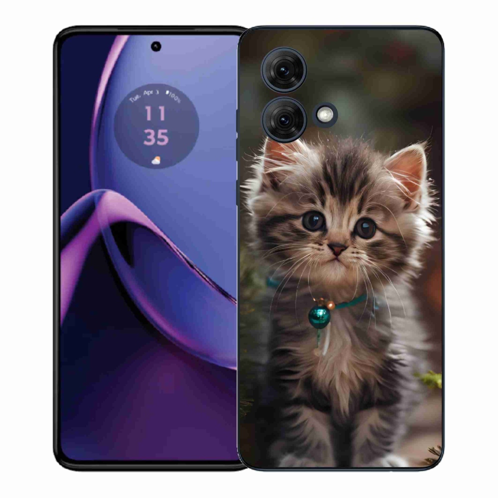 Gélový kryt mmCase na Motorola Moto G84 5G - roztomilé mačiatko 11