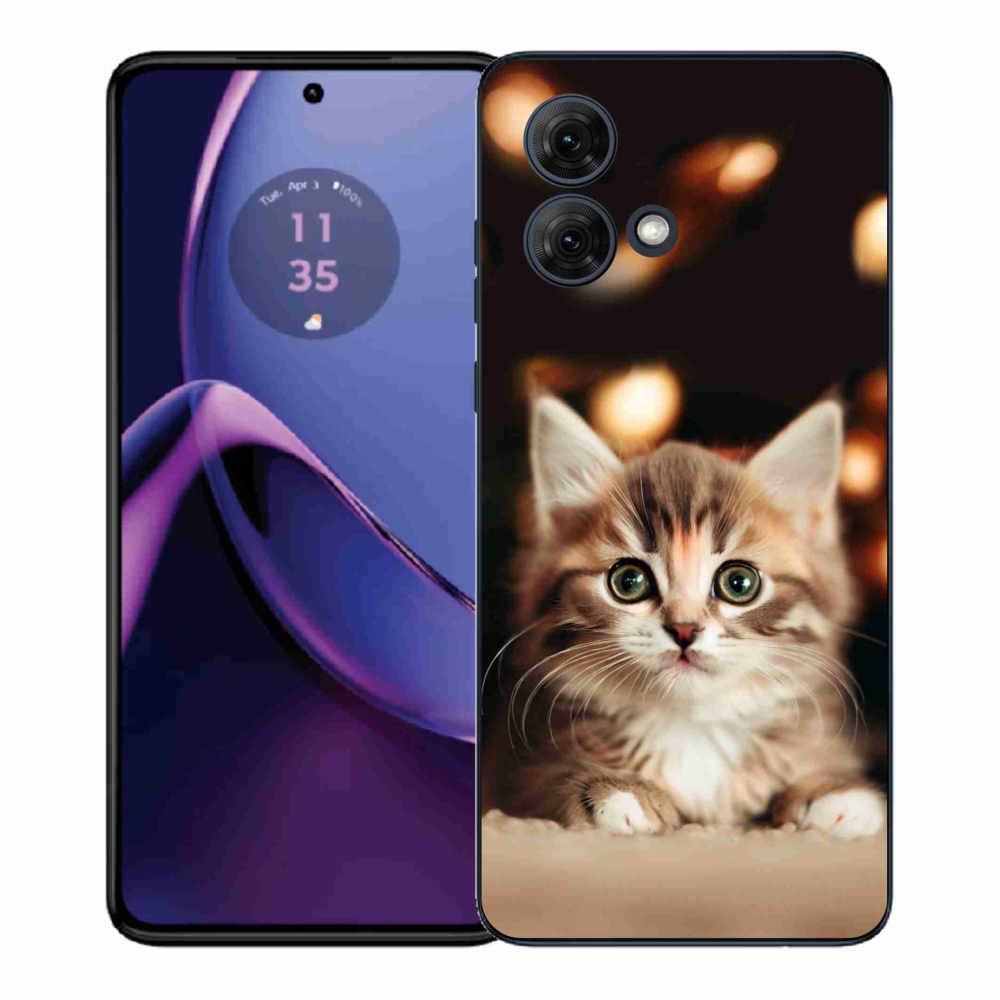 Gélový kryt mmCase na Motorola Moto G84 5G - roztomilé mačiatko 2