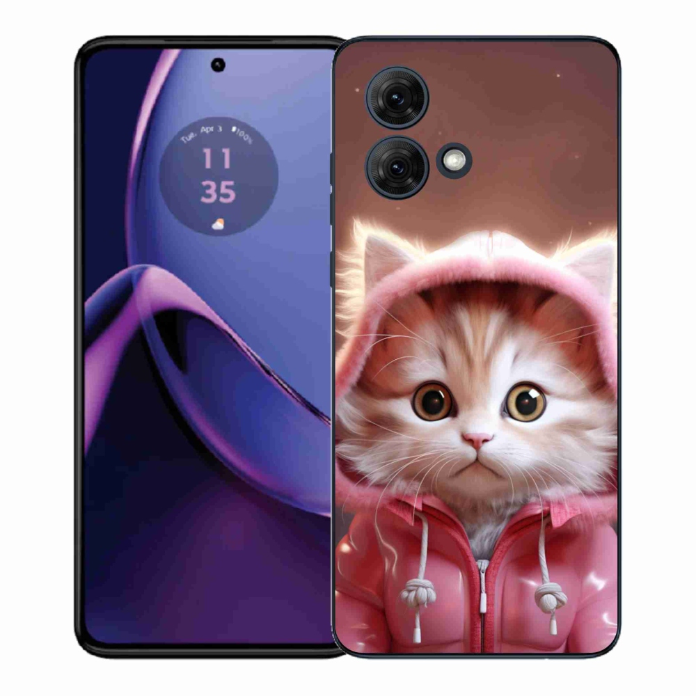 Gélový kryt mmCase na Motorola Moto G84 5G - roztomilé mačiatko 3