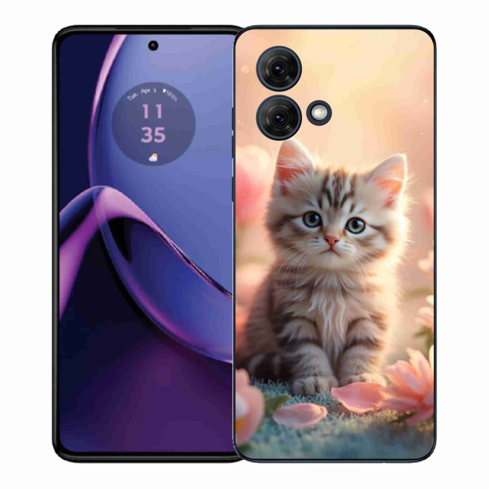 Gélový kryt mmCase na Motorola Moto G84 5G - roztomilé mačiatko 8