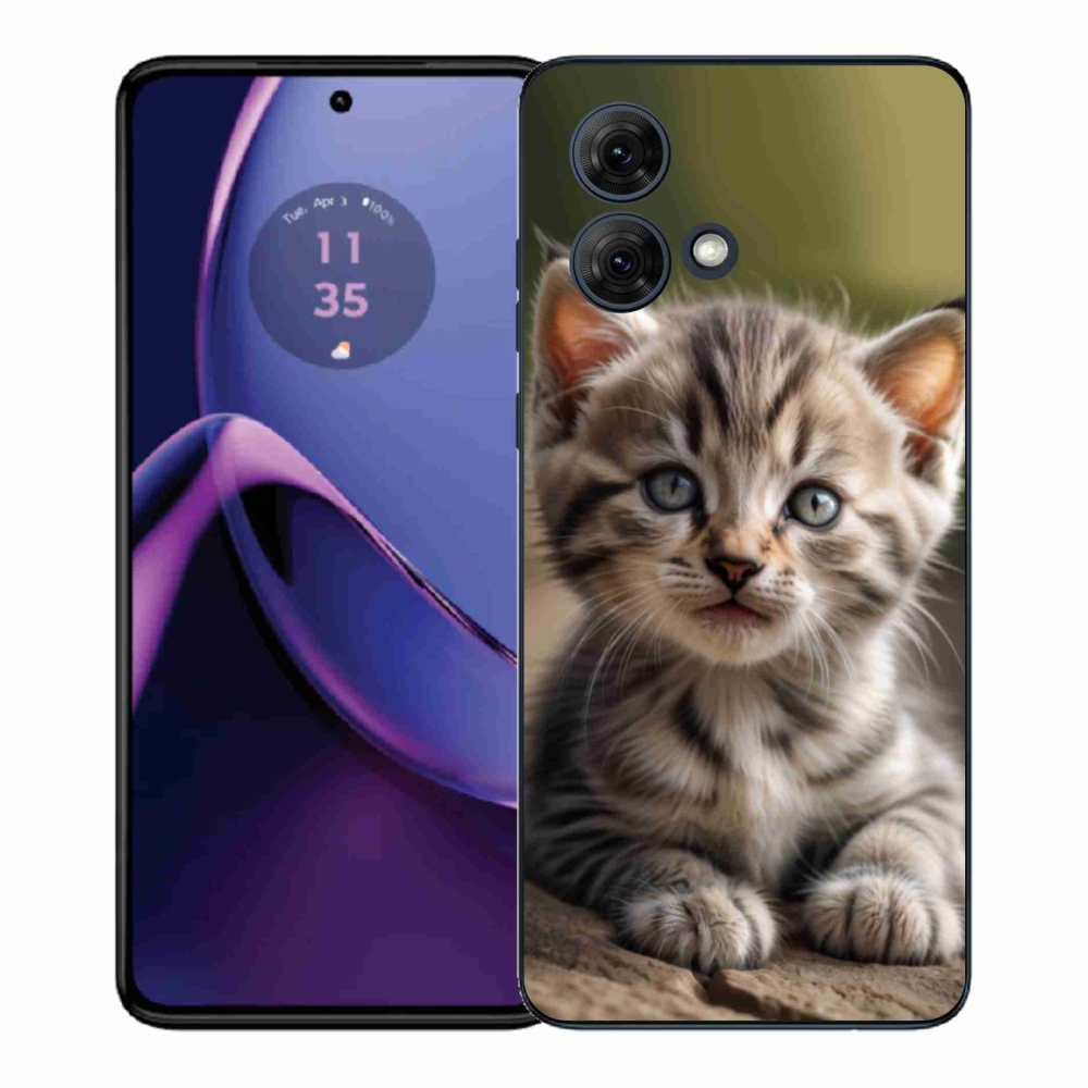 Gélový kryt mmCase na Motorola Moto G84 5G - roztomilé mačiatko 9