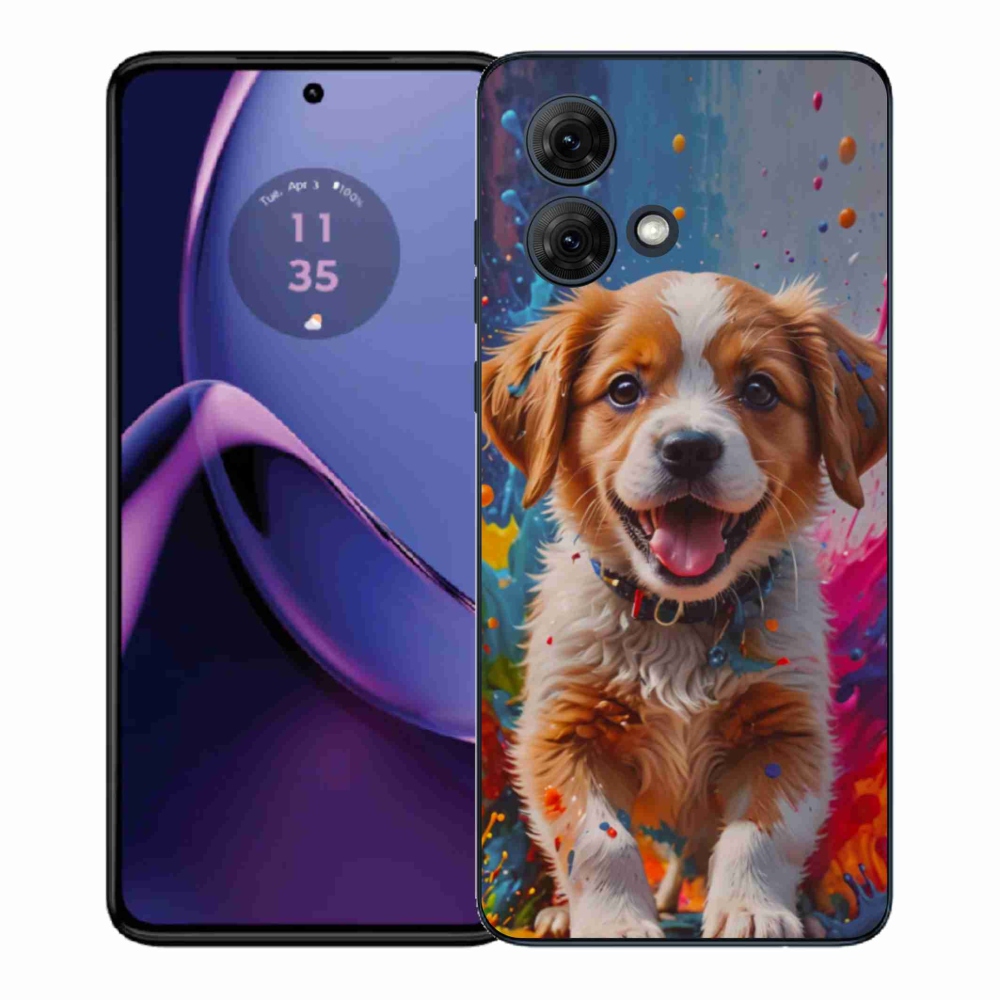 Gélový kryt mmCase na Motorola Moto G84 5G - roztomilé šteňa 3