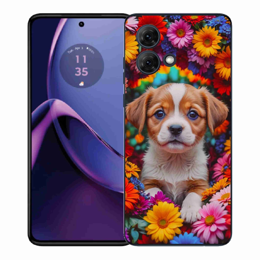 Gélový kryt mmCase na Motorola Moto G84 5G - roztomilé šteňa