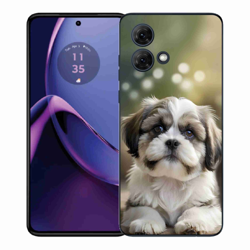 Gélový kryt mmCase na Motorola Moto G84 5G - roztomilý shih-tzu
