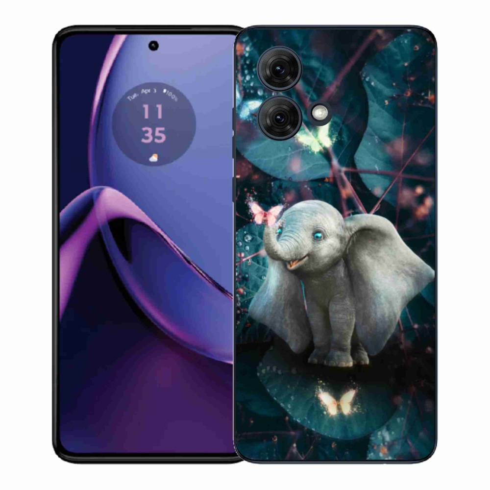 Gélový kryt mmCase na Motorola Moto G84 5G - roztomilý slon