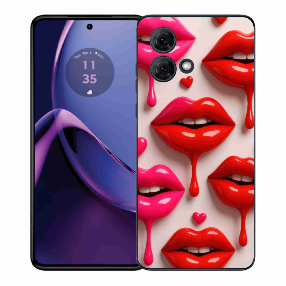 Gélový kryt mmCase na Motorola Moto G84 5G - pery 2