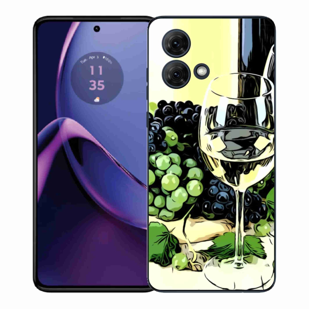 Gélový kryt mmCase na Motorola Moto G84 5G - pohár vína