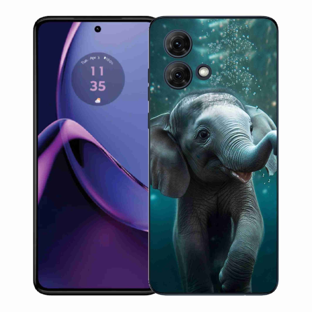 Gélový kryt mmCase na Motorola Moto G84 5G - sloník pod vodou