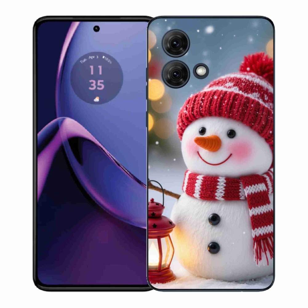 Gélový kryt mmCase na Motorola Moto G84 5G - snehuliak 2