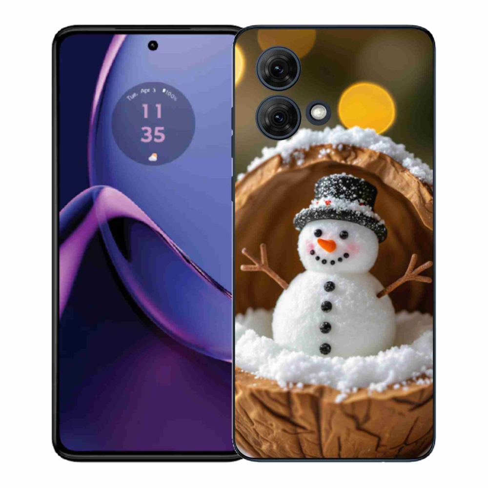 Gélový kryt mmCase na Motorola Moto G84 5G - snehuliak 4