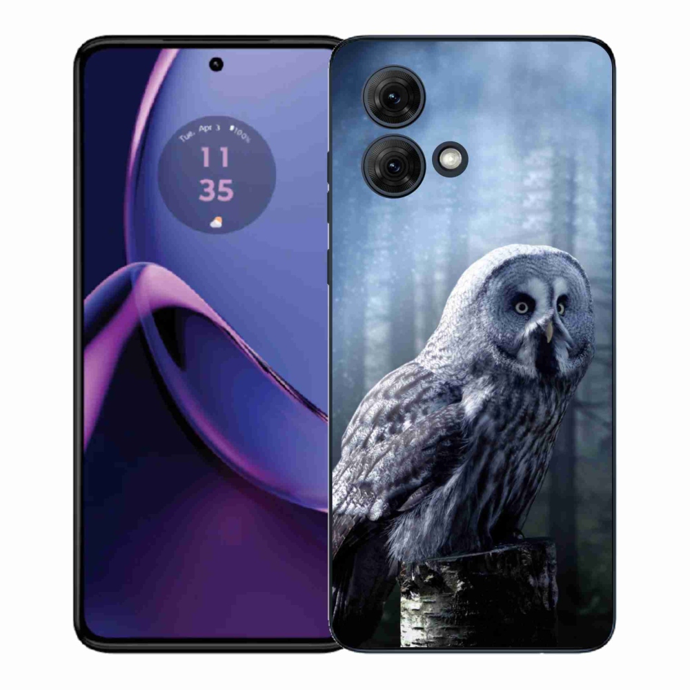 Gélový kryt mmCase na Motorola Moto G84 5G - sova