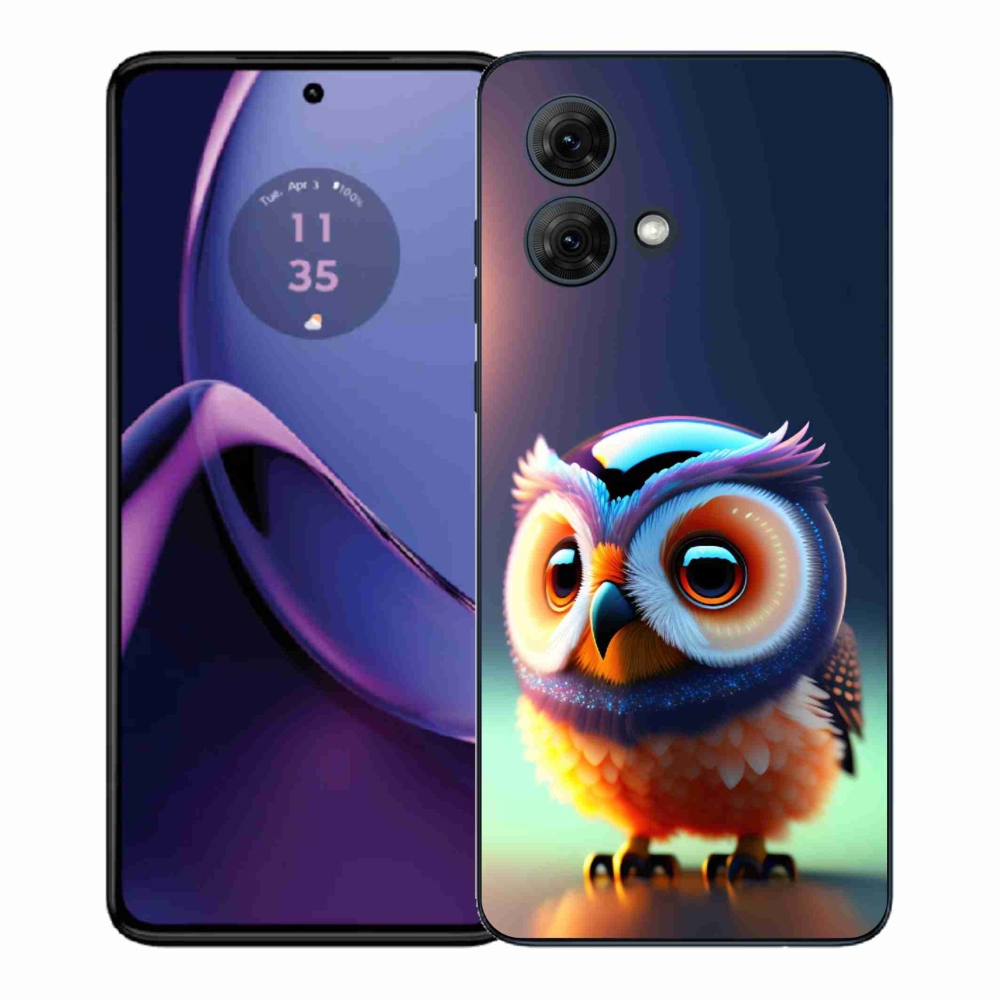 Gélový kryt mmCase na Motorola Moto G84 5G - sovička