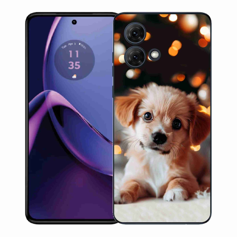 Gélový kryt mmCase na Motorola Moto G84 5G - šteniatko
