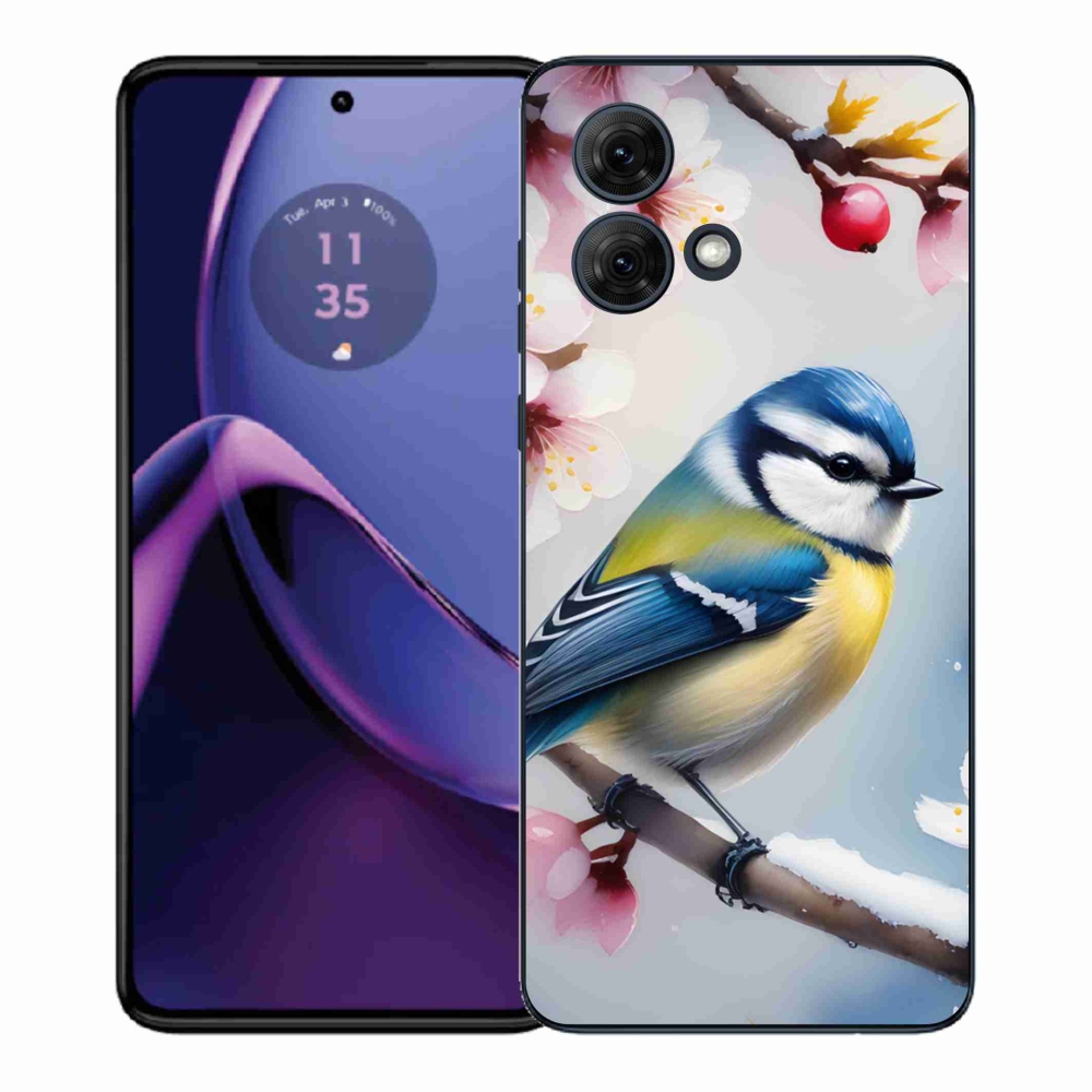 Gélový kryt mmCase na Motorola Moto G84 5G - sýkorka
